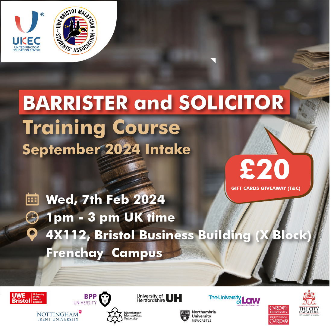 [Bristol] Barrister and Solicitor Training Course September 2024